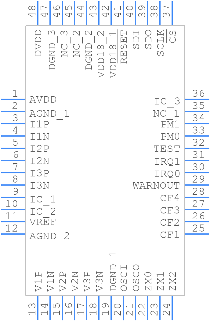 ATM90E32AS-AU-R - Microchip - PCB symbol