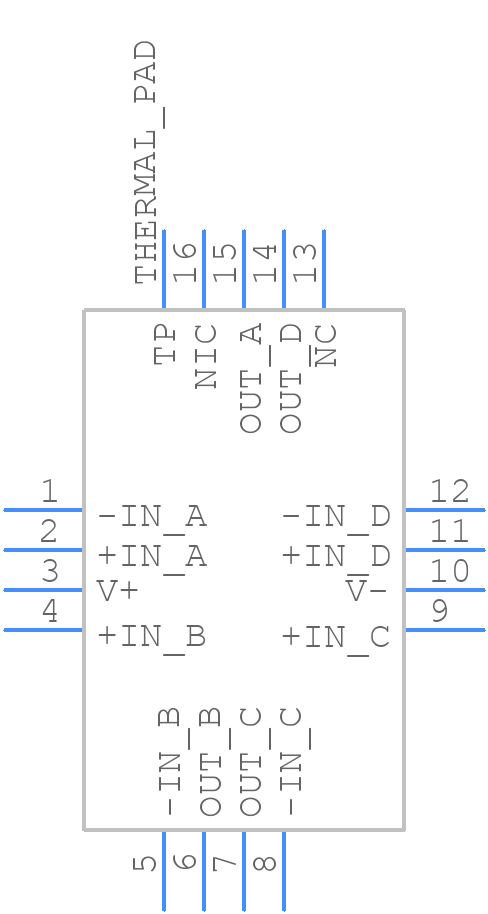 AD8659ACPZ-R7 - Analog Devices - PCB symbol