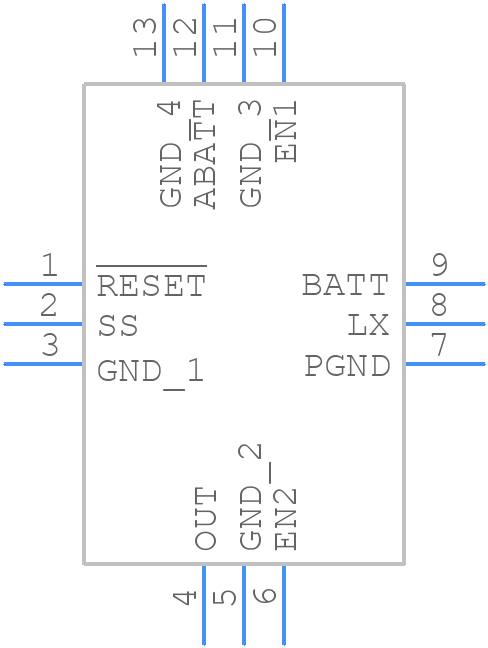 MAX1572ETC130+ - Analog Devices - PCB symbol