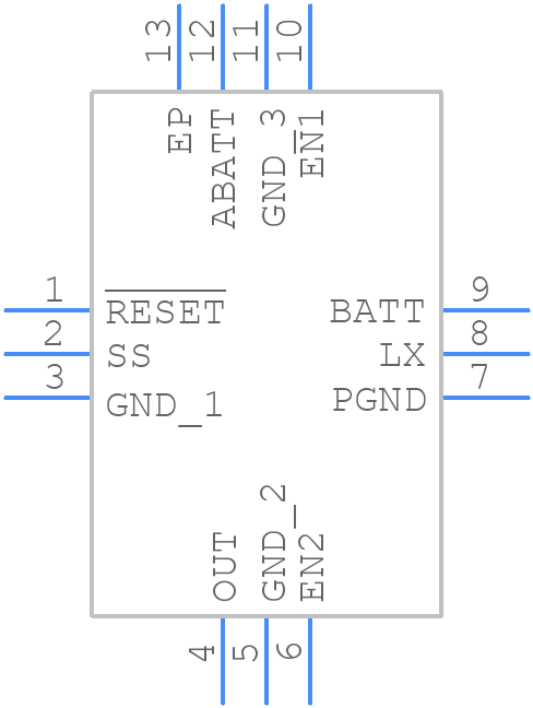 MAX1572ETC250+ - Analog Devices - PCB symbol