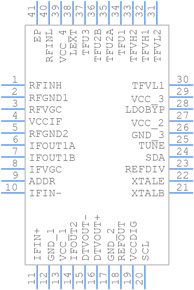 MAX3543CTL+T - Analog Devices - PCB symbol