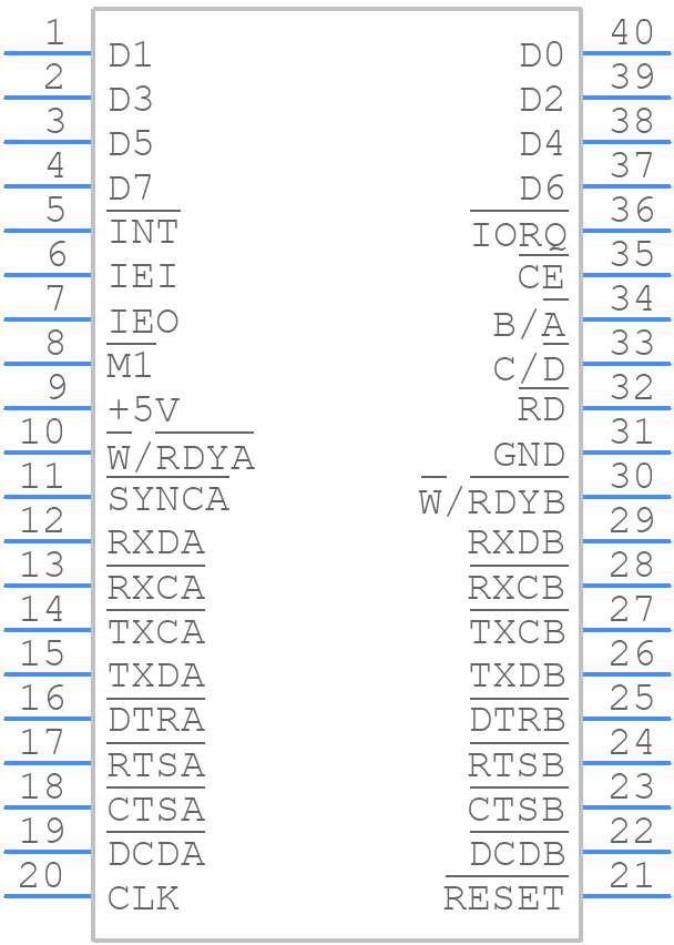 Z84C4206PEG - LITTELFUSE - PCB symbol