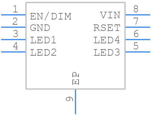 CAT4004AHU2-GT3 - onsemi - PCB symbol