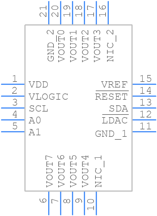 AD5675BCPZ-REEL7 - Analog Devices - PCB symbol
