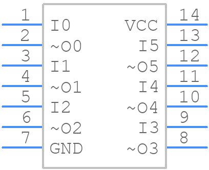 74LVX14MTCX - onsemi - PCB symbol