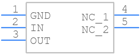 TLV70433DBVR - Texas Instruments - PCB symbol