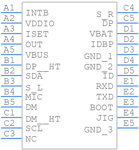 TSU6721YFFR - Texas Instruments - PCB symbol