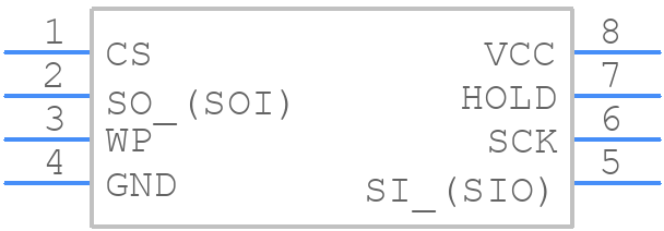 AT25DF081A-SSH-B - Microchip - PCB symbol