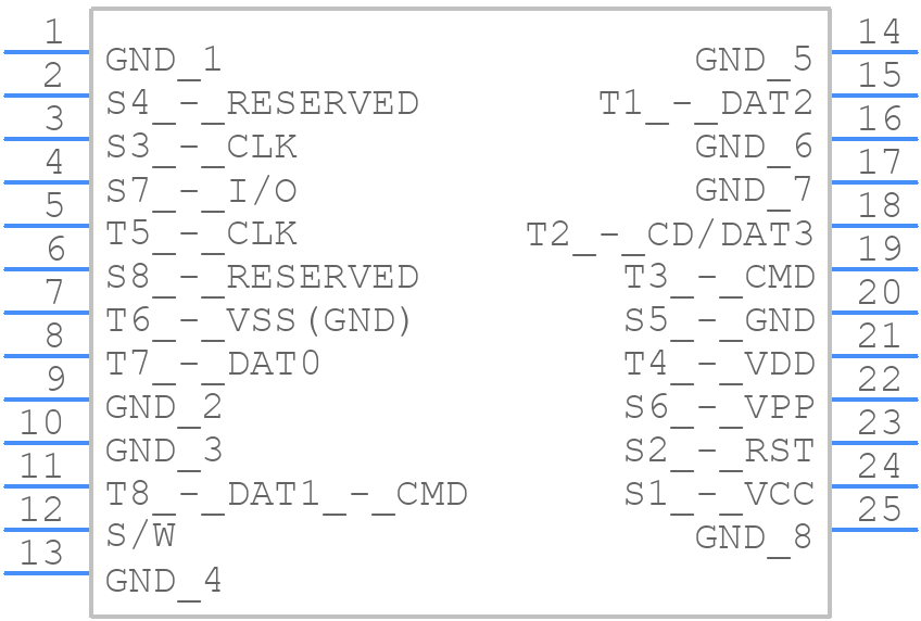 104642-1610 - Molex - PCB symbol