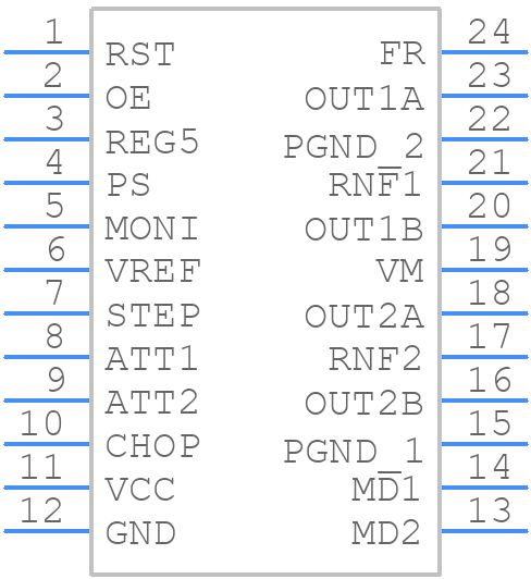 LV8712T-TLM-H - onsemi - PCB symbol