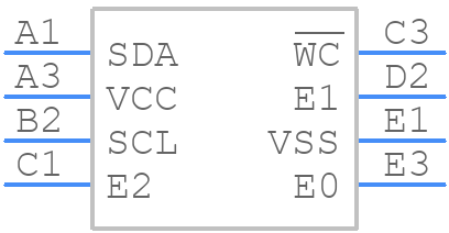 M24512-DFCS6TP/K - STMicroelectronics - PCB symbol