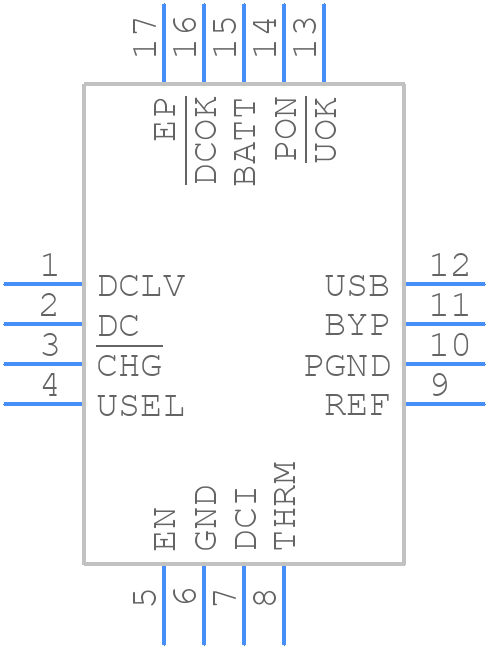 MAX1874ETE+ - Analog Devices - PCB symbol