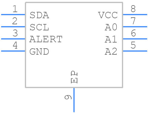 AT30TSE758A-MA8M-T - Microchip - PCB symbol