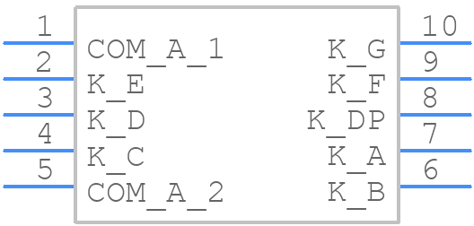 SA23-11EWA - Kingbright - PCB symbol