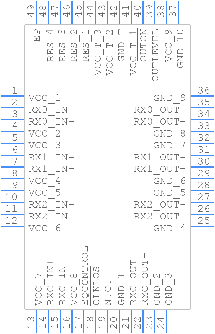 MAX3815ACCM+ - Analog Devices - PCB symbol