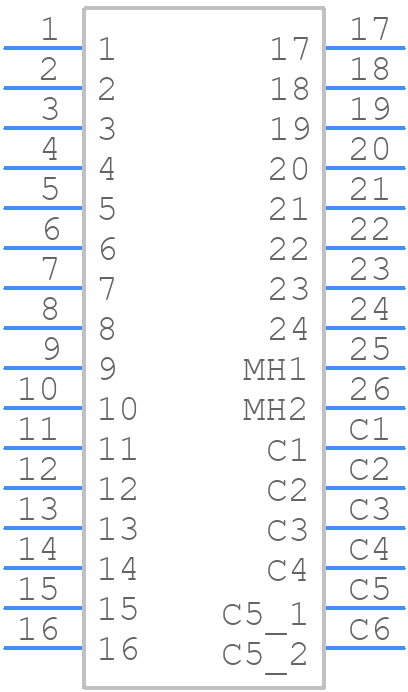 74320-1004 - Molex - PCB symbol