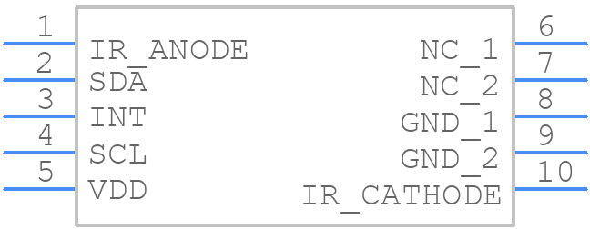 VCNL3020-GS18 - Vishay - PCB symbol