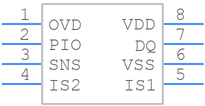 DS2740BU+ - Analog Devices - PCB symbol