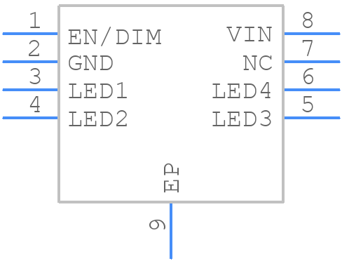 CAT4004BHU2-GT3 - onsemi - PCB symbol
