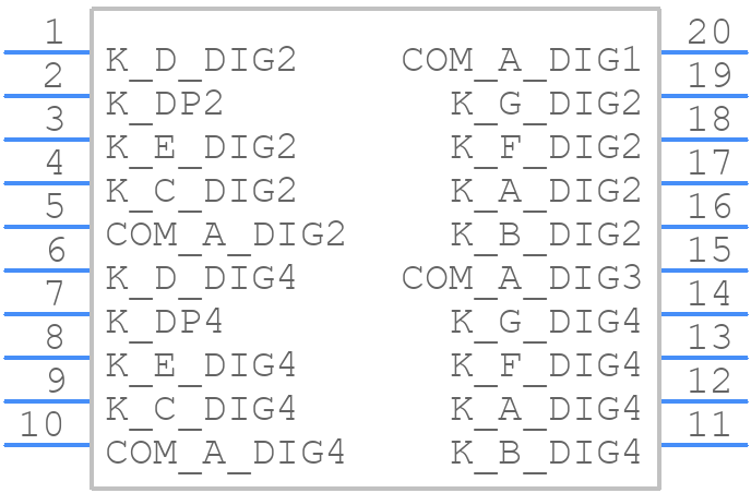 CA04-41SURKWA - Kingbright - PCB symbol