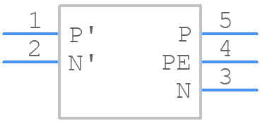 FN410-1-02 - Schaffner - PCB symbol