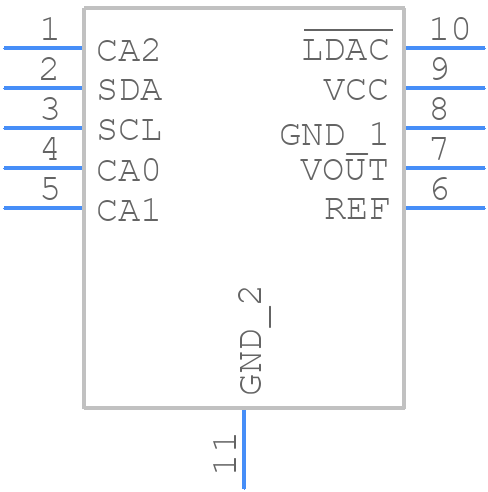 LTC2606CDD#PBF - Analog Devices - PCB symbol