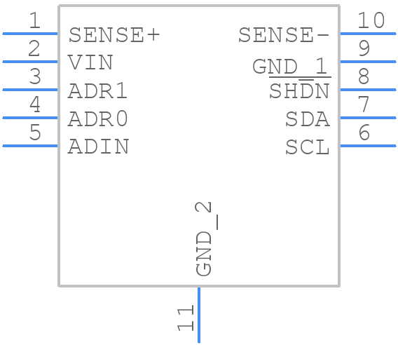 LTC4151CDD#PBF - Analog Devices - PCB symbol