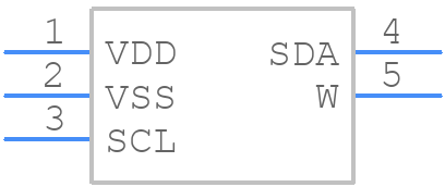 MCP4019T-503E/LT - Microchip - PCB symbol