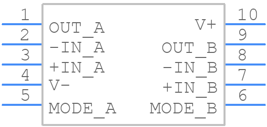 OPA2625IDGST - Texas Instruments - PCB symbol