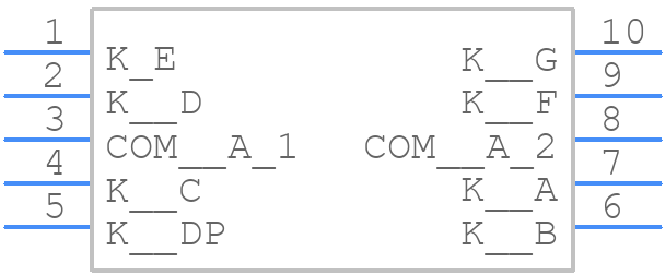 KCSA56-123 - Kingbright - PCB symbol