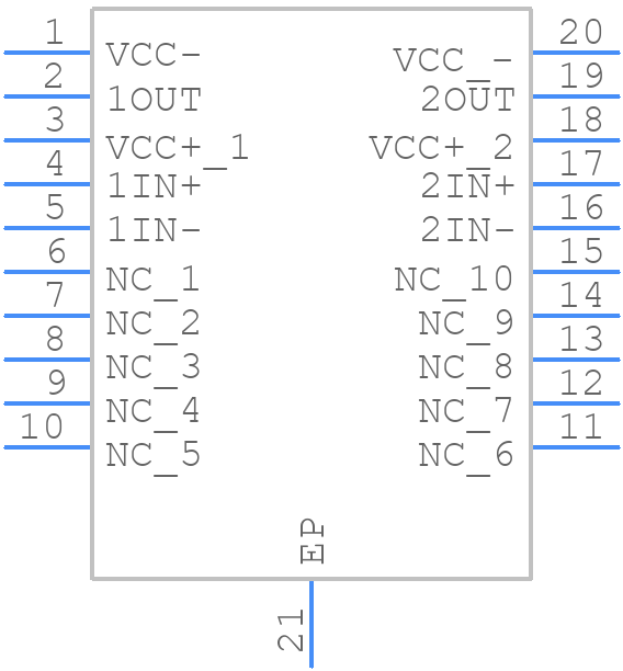 THS6012CDWP - Texas Instruments - PCB symbol