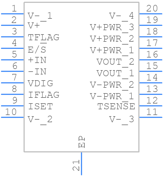 OPA564AIDWP - Texas Instruments - PCB symbol