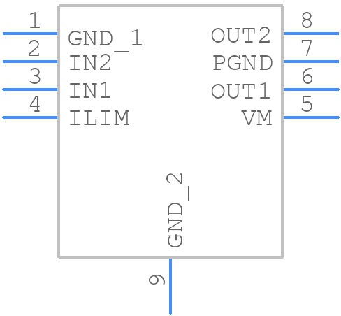 DRV8871DDA - Texas Instruments - PCB symbol