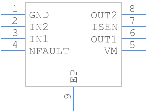 DRV8872DDA - Texas Instruments - PCB symbol