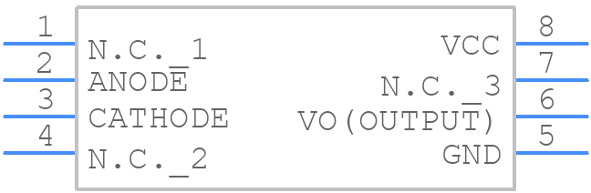 TLP350H(D4,F) - Toshiba - PCB symbol
