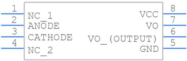 TLP250(F) - Toshiba - PCB symbol