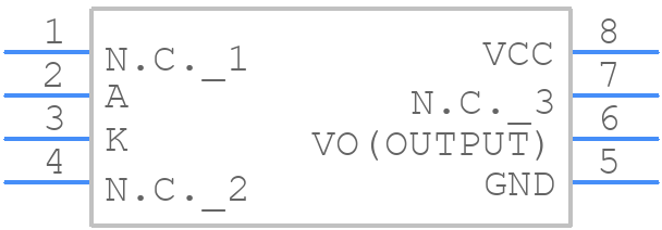 TLP250HF(F) - Toshiba - PCB symbol