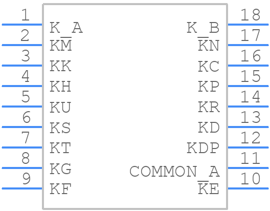 PSA08-11SRWA - Kingbright - PCB symbol