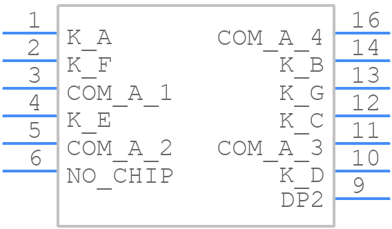 SA08-11GWA - Kingbright - PCB symbol