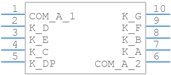 ACSA08-51SURKWA - Kingbright - PCB symbol