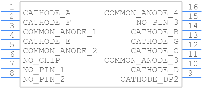 SA08-11SURKWA - Kingbright - PCB symbol