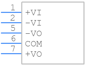 DCH010515DN7 - Texas Instruments - PCB symbol