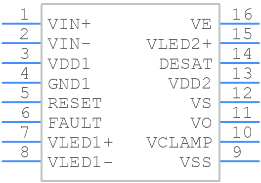 FOD8318V - onsemi - PCB symbol