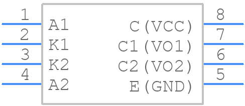 SFH6325-X009T - Vishay - PCB symbol