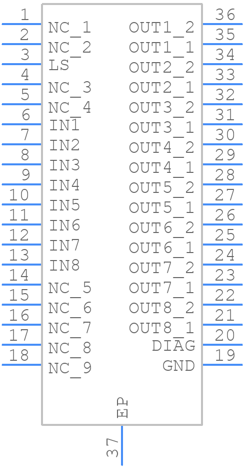 BTS4880R - Infineon - PCB symbol