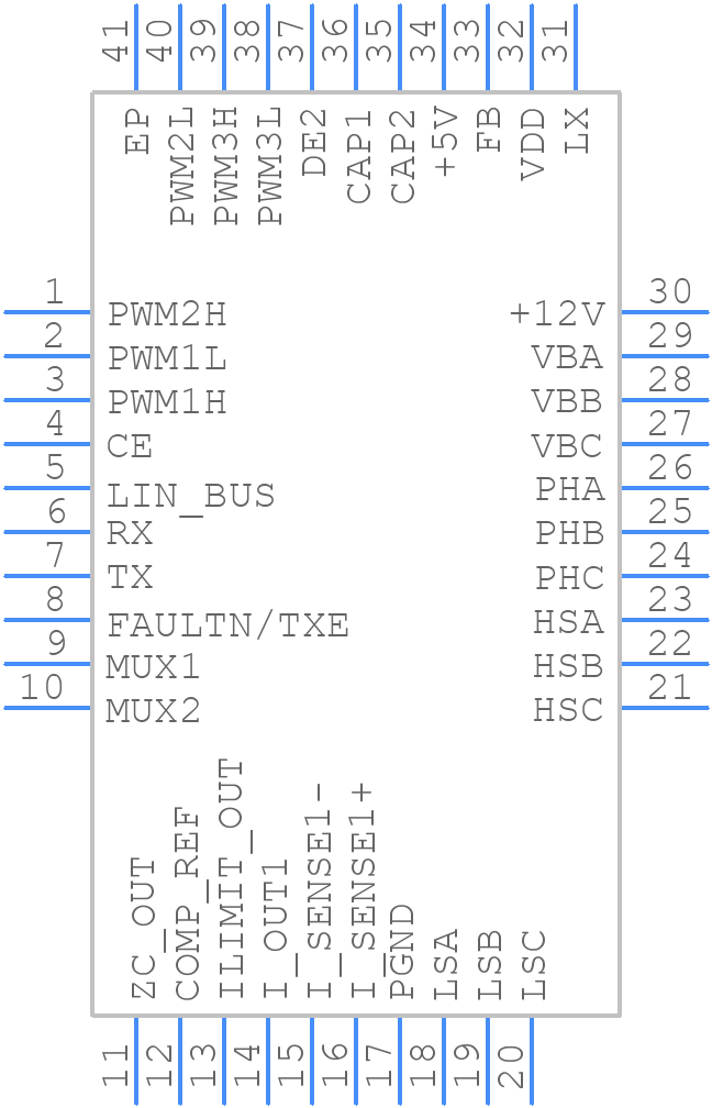 MCP8026-115E/MP - Microchip - PCB symbol
