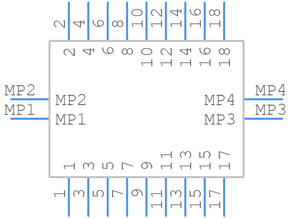 BM23FR0.8-18DP-0.35V(51) - Hirose - PCB symbol