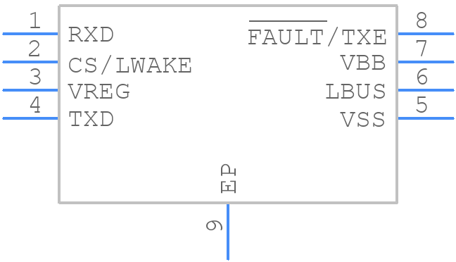 MCP2021A-330E/MD - Microchip - PCB symbol