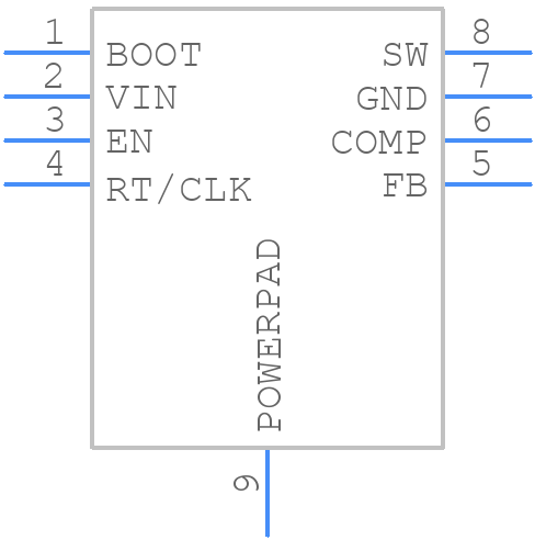 TPS54340DDAR - Texas Instruments - PCB symbol