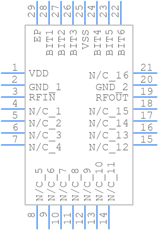 HMC648ALP6E - Analog Devices - PCB symbol